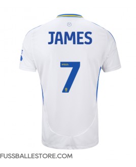 Günstige Leeds United Daniel James #7 Heimtrikot 2024-25 Kurzarm